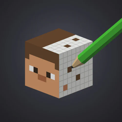 Photo de profil (1080×1080) : le crayon du logo sort du cercle que les réseaux découpent.