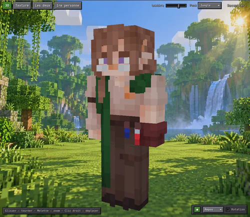 Alchimiste elfe, fond Jungle.
