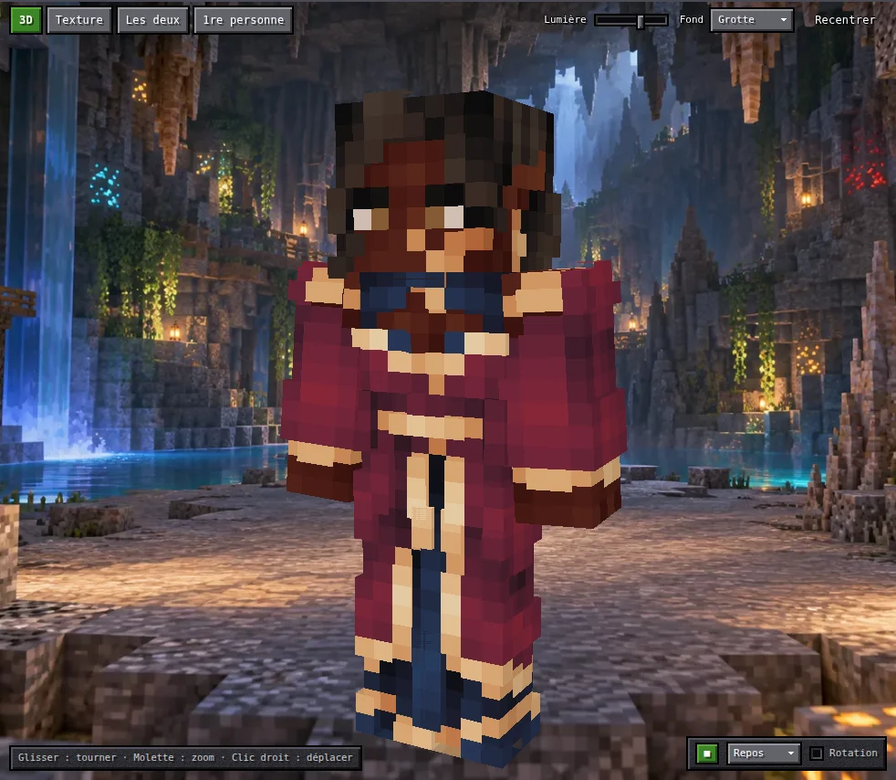 Mage cramoisi, fond Grotte